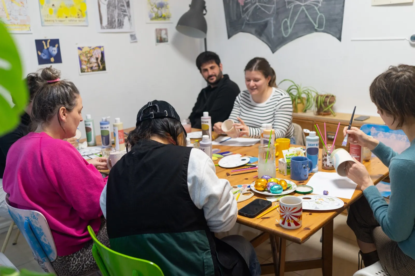 Pottery hands on wheel