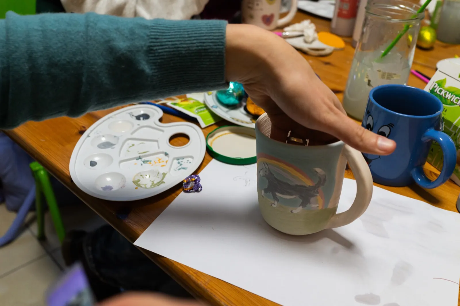 Loading ceramics into kiln